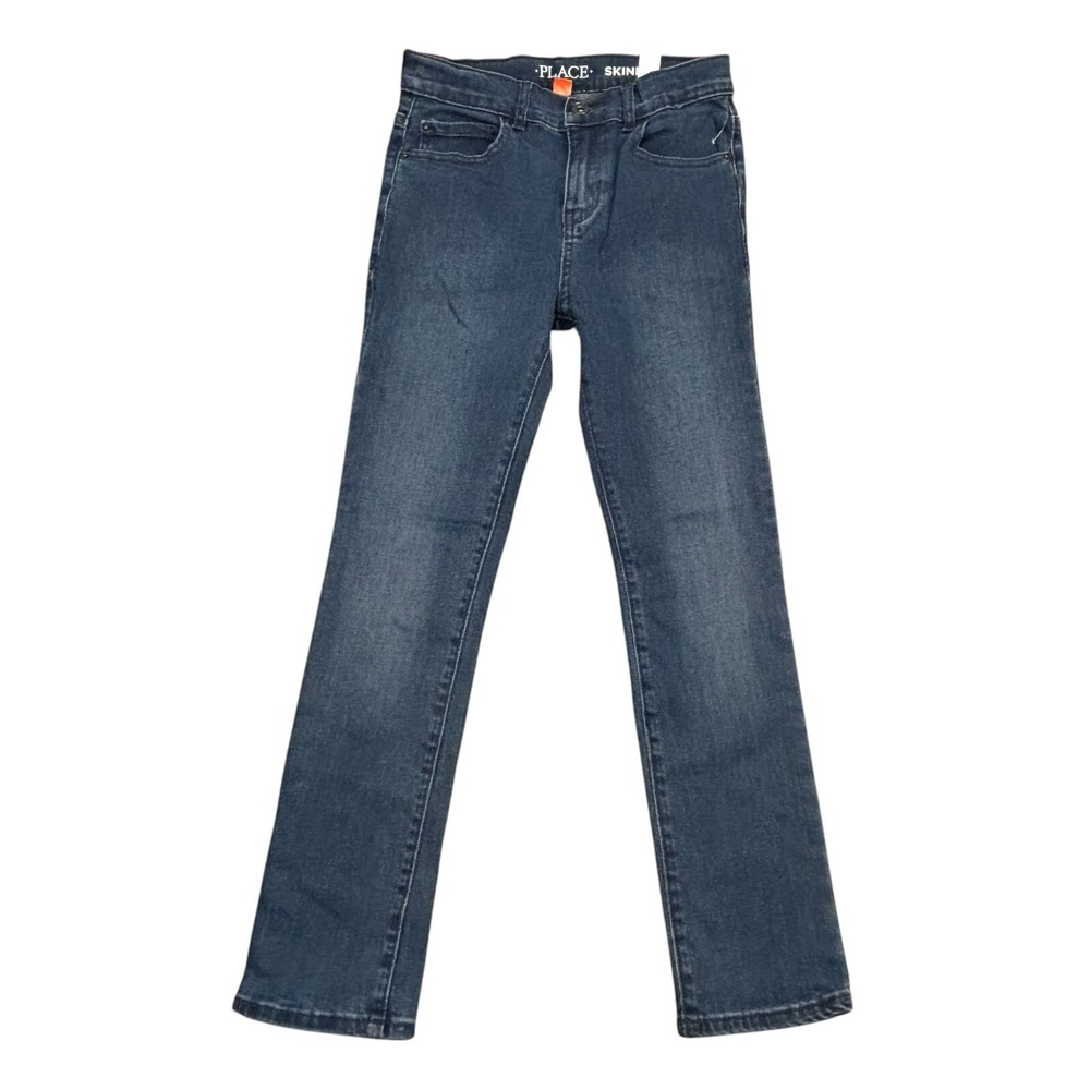 Boy's The Childrens Place Skinny‎ Size 10 Blue Denim Adjustable Waist Jeans